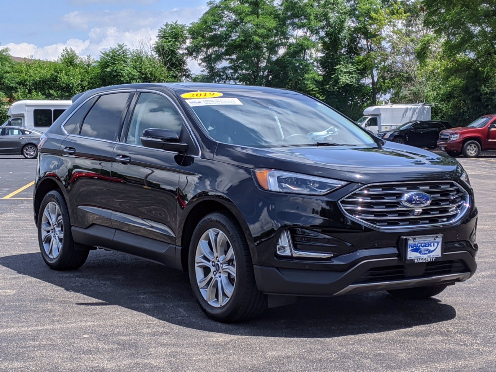 Certified Pre Owned 2019 Ford Edge Titanium AWD SUV in Glen Ellyn 3630 